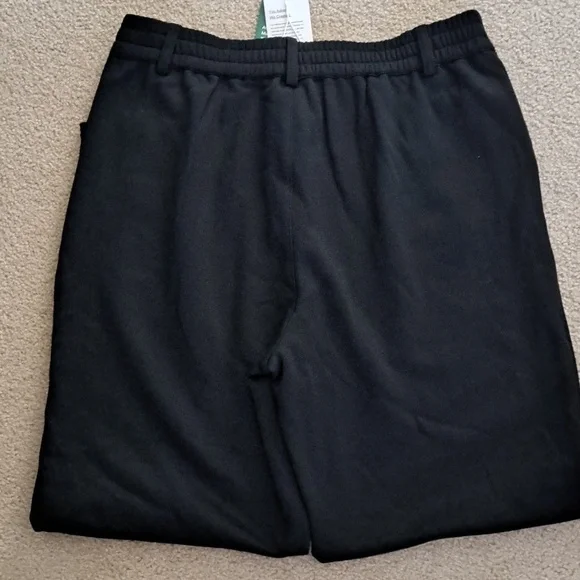 MEDIUM     HALARA FLEECE MIDRISE BUTTON / ZIPPER CASUAL PANTS - Picture 7 of 8